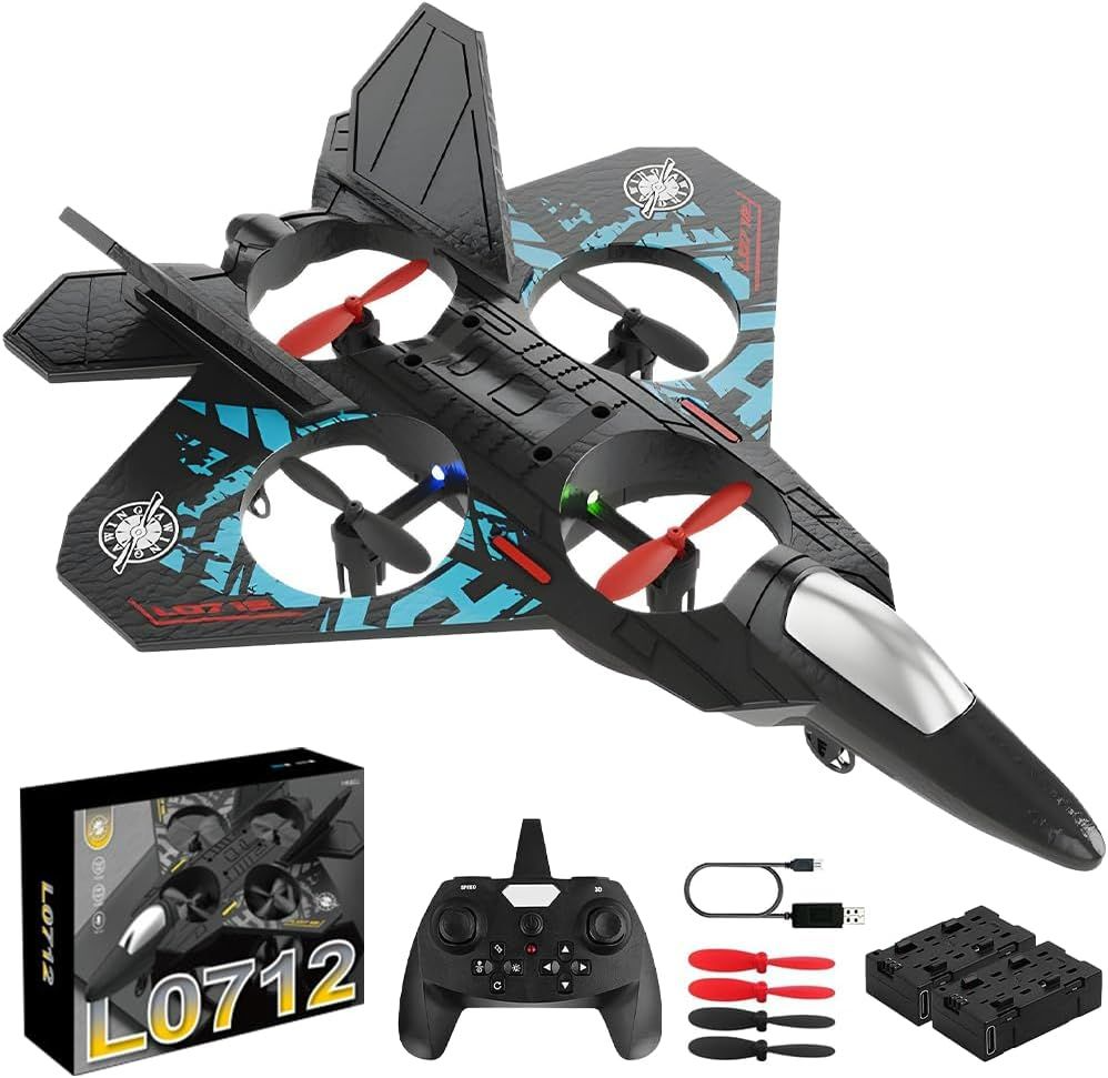 TAK TAK RC Fighter Jet Drone Toy with Remote Control