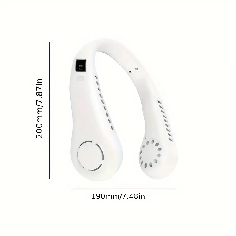 Vaneless Neck Hanging Fan 360° Cooling