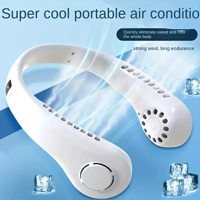 Vaneless Neck Hanging Fan 360° Cooling